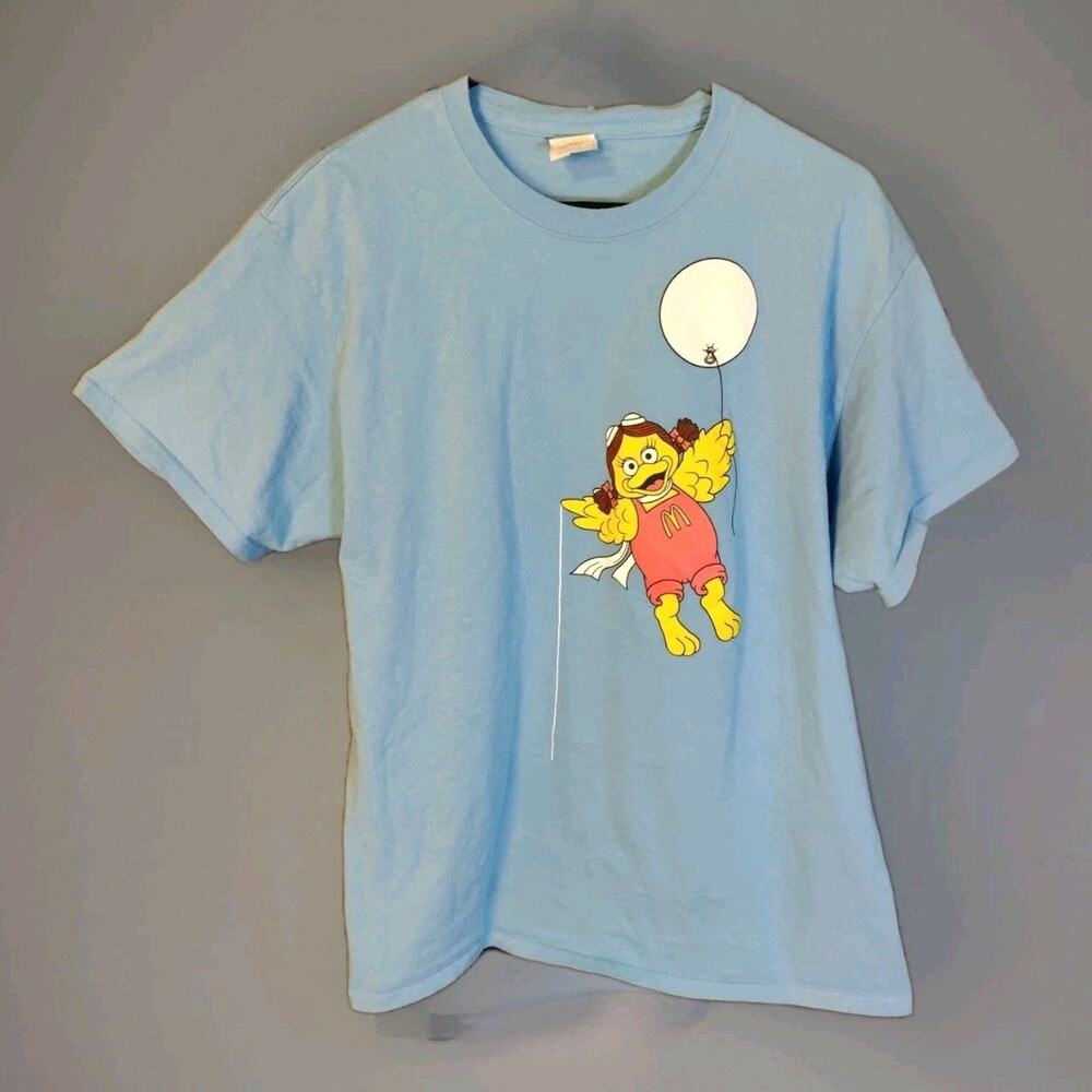 McDonalds Shirt Birdie Bird Adult Large McDonaldland Balloon Flying 80s 90s VTG